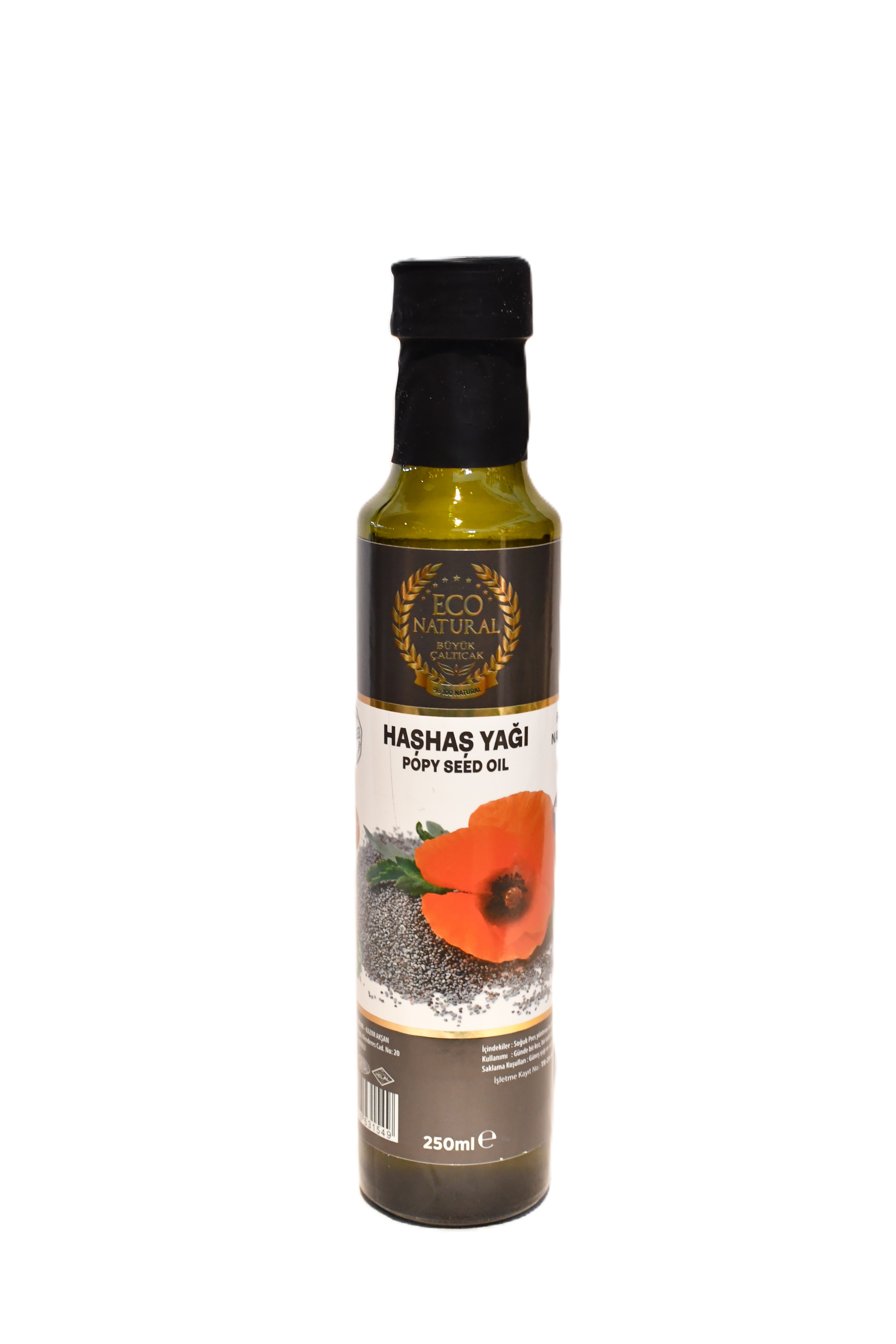 Eco Natural Poppy Seed Oil – 250 ml